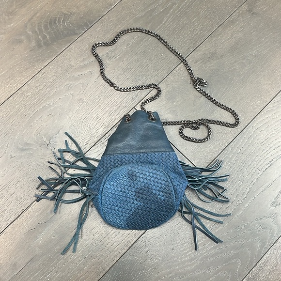 LEATHER SHOULDER BAG MADE IN ITALY - Picture 2 of 3